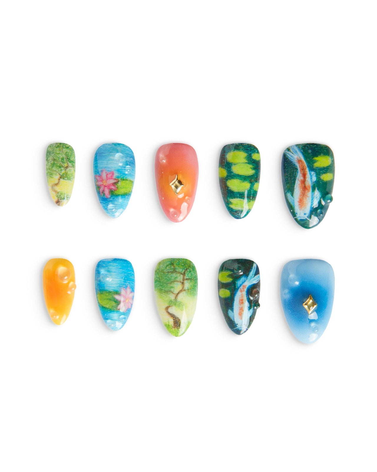 Koi Pond Nail Set