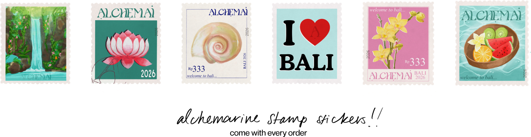 alchemarine stamp stickers