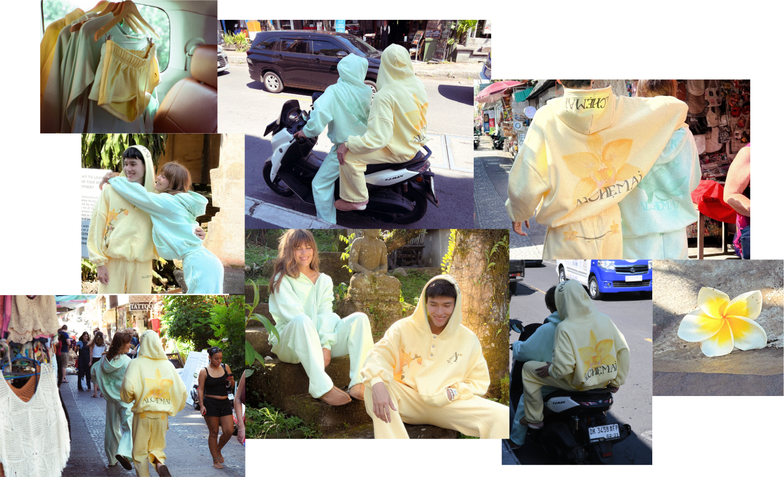 Ubud market shoot collage