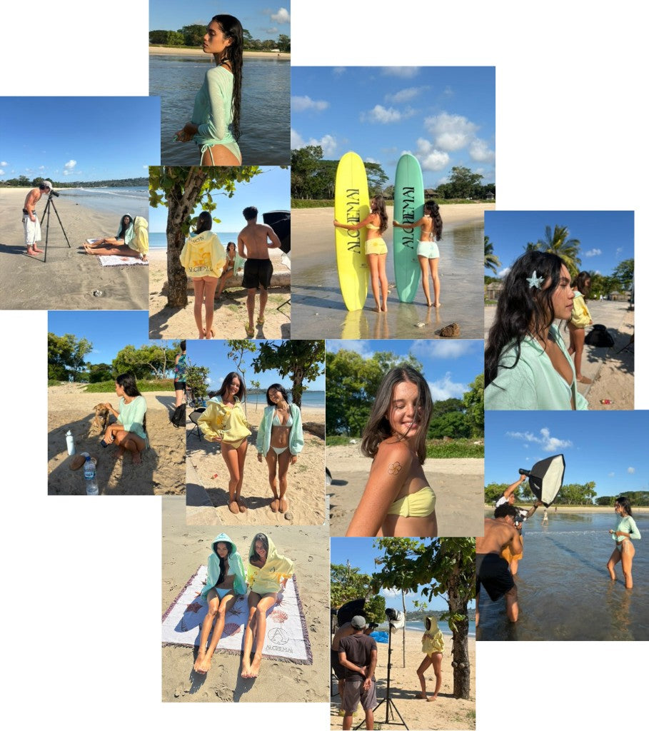 Jimbaran beach shoot collage