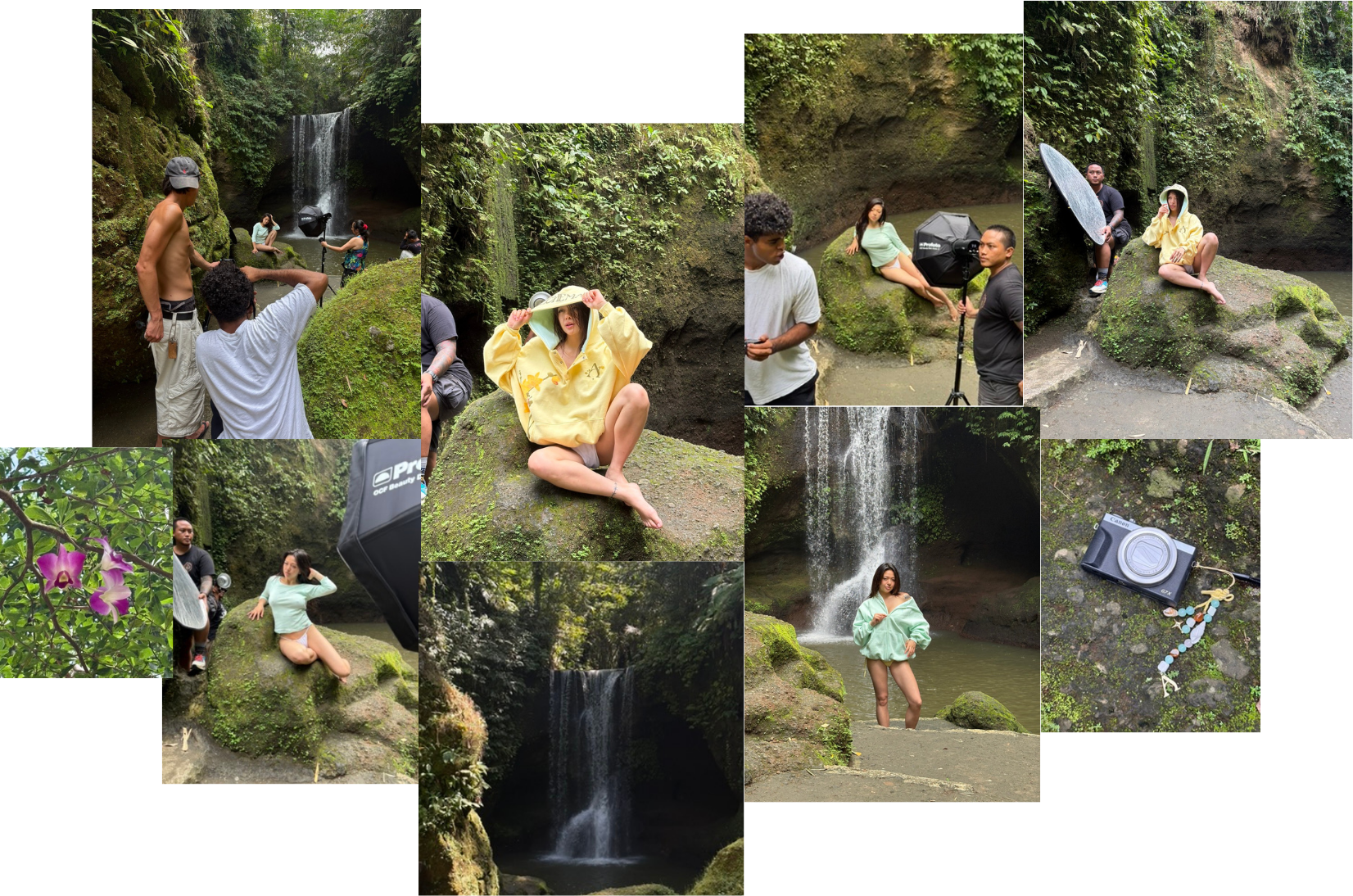 Suwat waterfall shoot collage